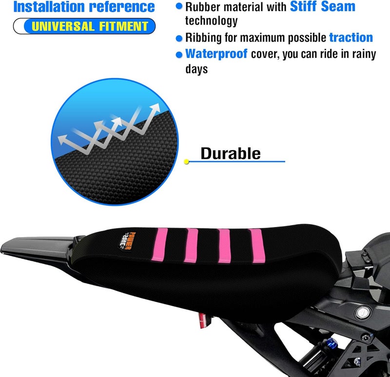 MCHMFG Motorcycle Dirt Bike Seat Cover for Surron Sur Ron Light Bee X/S - E Bike Seat Cover (Pink) - Image 5